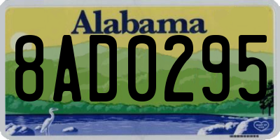 AL license plate 8AD0295