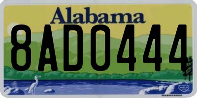 AL license plate 8AD0444