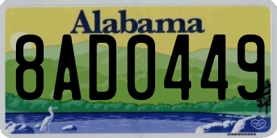 AL license plate 8AD0449