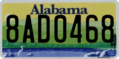AL license plate 8AD0468