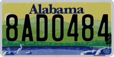 AL license plate 8AD0484