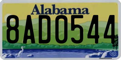 AL license plate 8AD0544