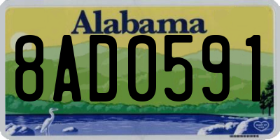 AL license plate 8AD0591
