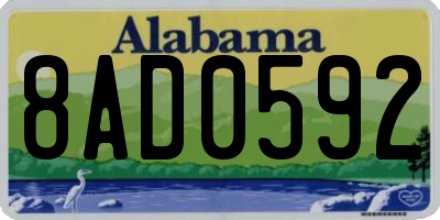 AL license plate 8AD0592