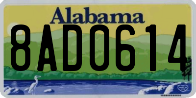 AL license plate 8AD0614
