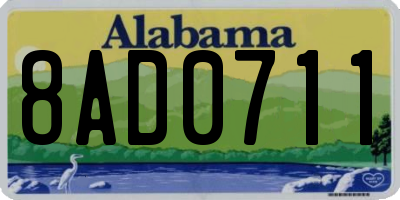 AL license plate 8AD0711