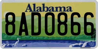 AL license plate 8AD0866