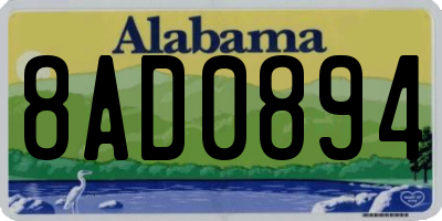AL license plate 8AD0894