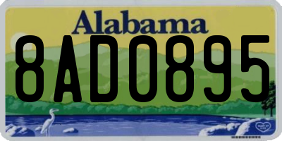 AL license plate 8AD0895