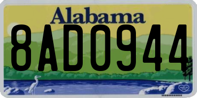 AL license plate 8AD0944