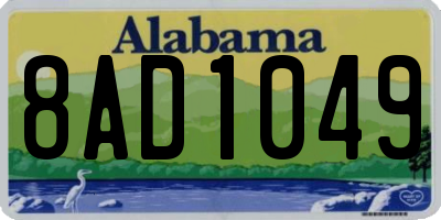 AL license plate 8AD1049