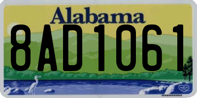 AL license plate 8AD1061