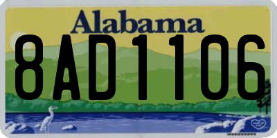 AL license plate 8AD1106