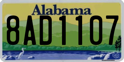 AL license plate 8AD1107