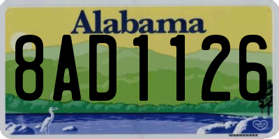 AL license plate 8AD1126