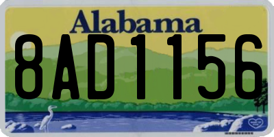 AL license plate 8AD1156