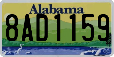 AL license plate 8AD1159