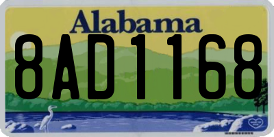 AL license plate 8AD1168