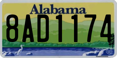 AL license plate 8AD1174