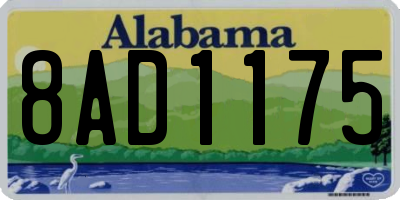 AL license plate 8AD1175