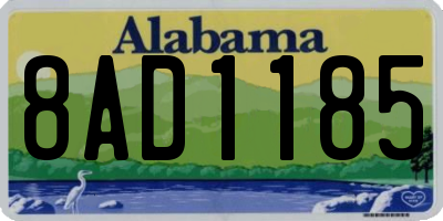 AL license plate 8AD1185