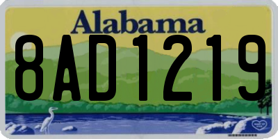 AL license plate 8AD1219