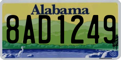 AL license plate 8AD1249