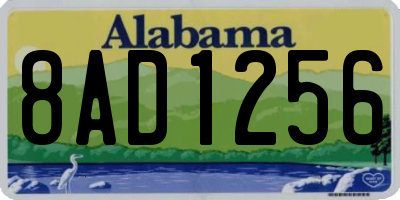 AL license plate 8AD1256