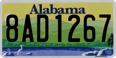 AL license plate 8AD1267