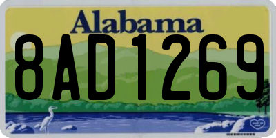 AL license plate 8AD1269