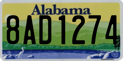 AL license plate 8AD1274