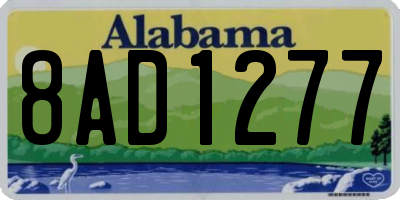 AL license plate 8AD1277