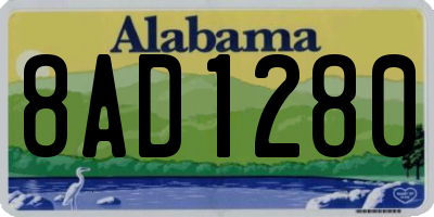 AL license plate 8AD1280