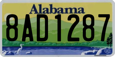 AL license plate 8AD1287