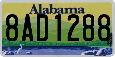 AL license plate 8AD1288