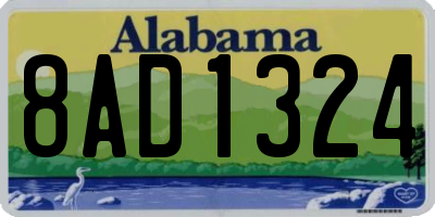 AL license plate 8AD1324