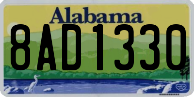 AL license plate 8AD1330