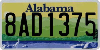 AL license plate 8AD1375