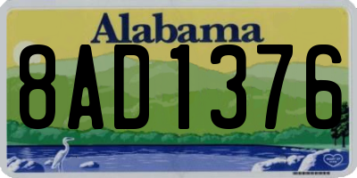 AL license plate 8AD1376