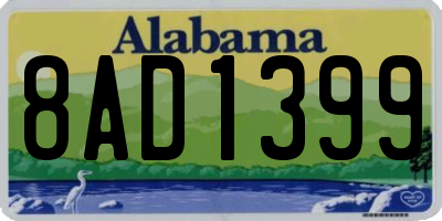 AL license plate 8AD1399