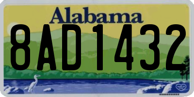 AL license plate 8AD1432