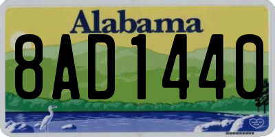 AL license plate 8AD1440