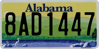 AL license plate 8AD1447