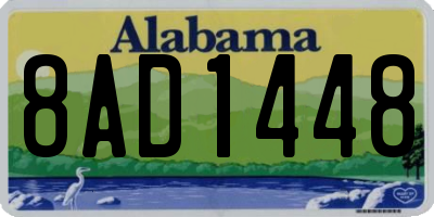 AL license plate 8AD1448