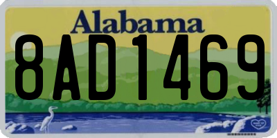 AL license plate 8AD1469