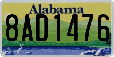 AL license plate 8AD1476