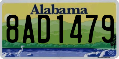 AL license plate 8AD1479