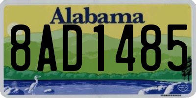 AL license plate 8AD1485