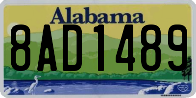 AL license plate 8AD1489