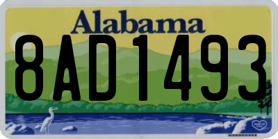 AL license plate 8AD1493